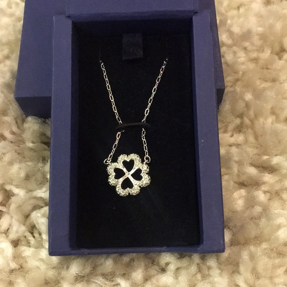 Swarovski Jewelry - Swarovski Double Sided Clover Necklace